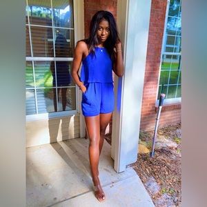 Blue Express Romper